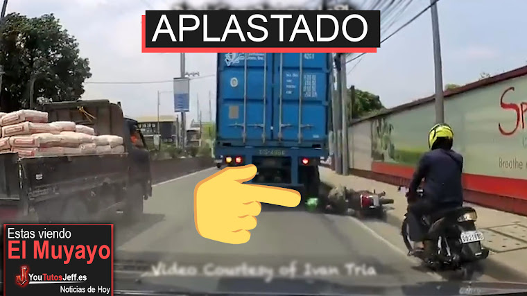 Camión aplasta la cabeza de un motociclista