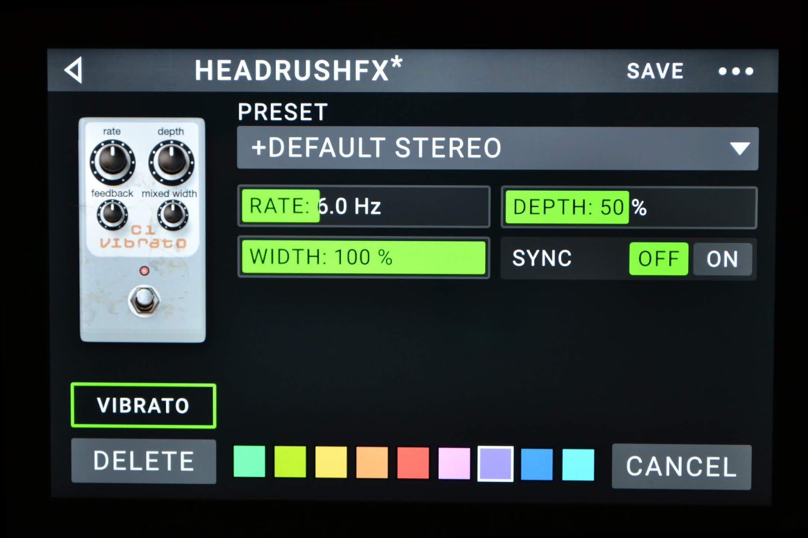 Headrush FX C1 Chorus/Vibrato