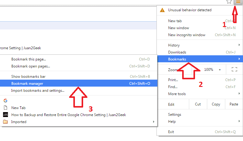 how to download chrome bookmarks