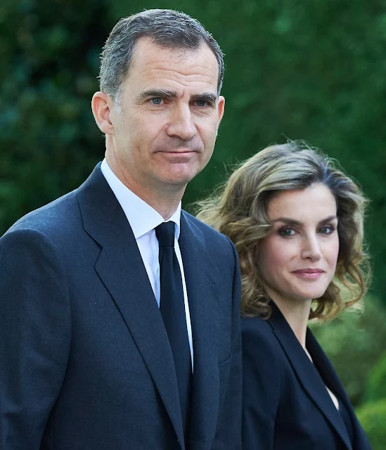 King Felipe of Spain and Queen Letizia of Spain visited USA Embassy to sign the book of condolences for the victims of the attack of Orlando