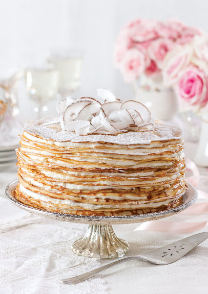 Crêpe Cake with Coconut Filling by Victoria Mag {Cool Chic Style Fashion}