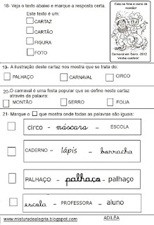 Simulado português Simulado de português para 3º ano