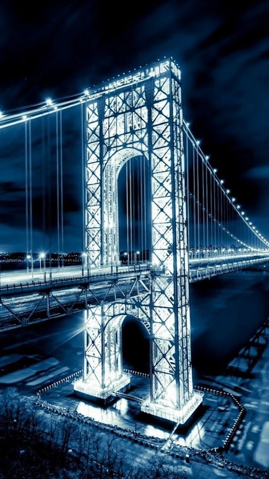   George Washington Bridge Night   Galaxy Note HD Wallpaper