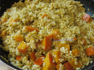 K%C3%BCrbisrisotto+06 Frau Rosenfräulein Mit Rosen Delikat Essen https://rosenprodukte.com kürbis risotto