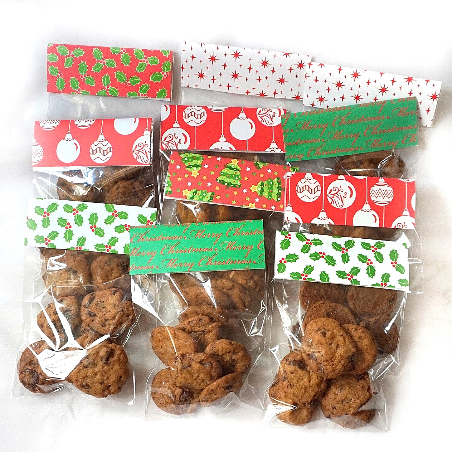 Sherbakes DIY Christmas Cookie Bags as Gifts