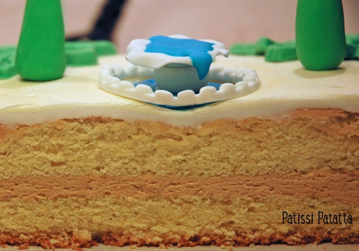 cake design, gâteau 3D, pâte à sucre, gumpaste, fondant, jardin, garden cake