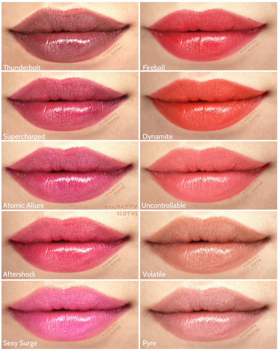 Buxom Shimmer Shock Lip Stick: Review and Swatches