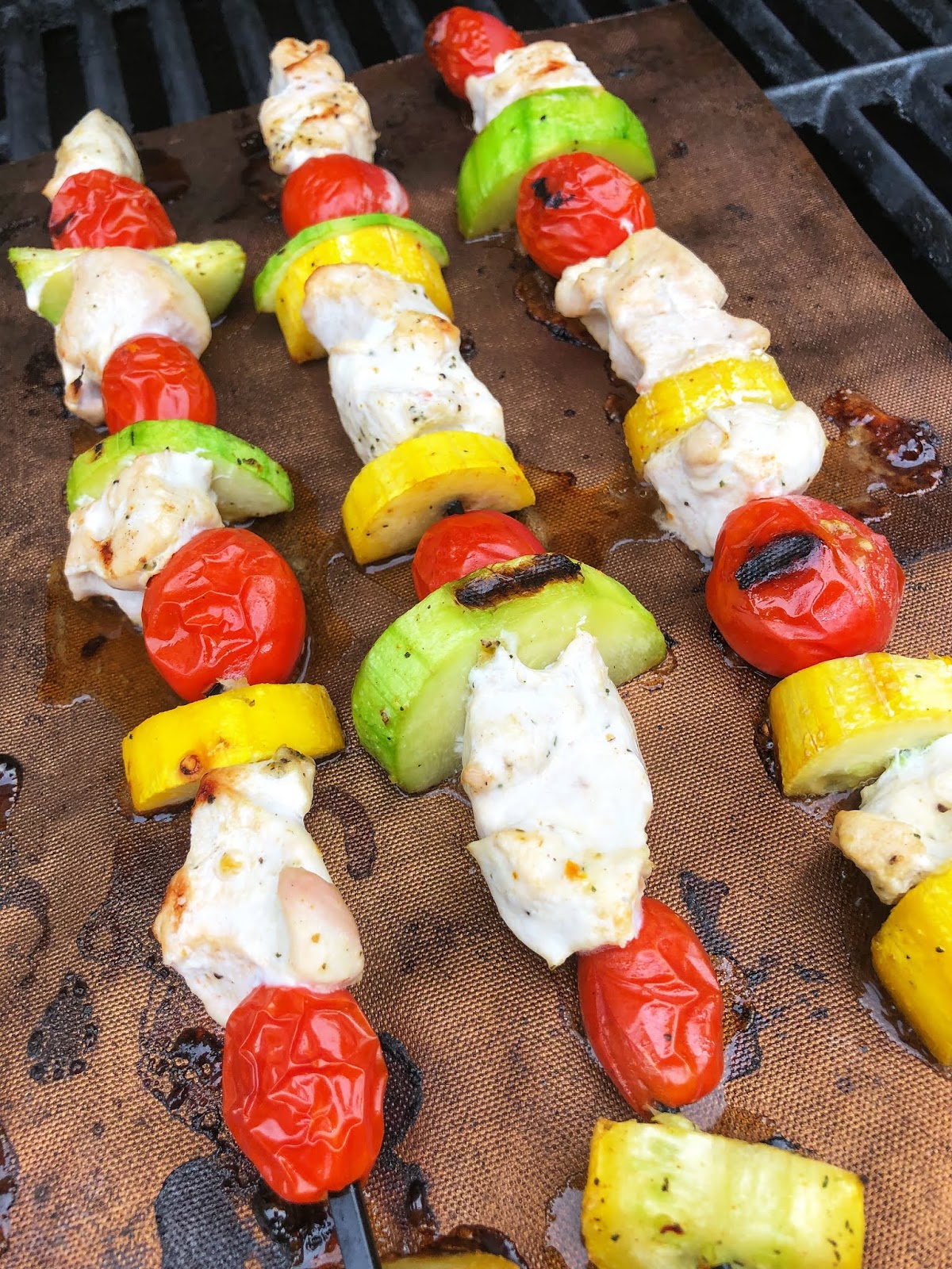 Grilled Veggie Chicken Kabobs Cherise Mazur