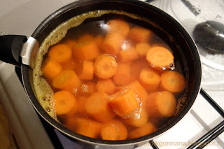 Морковный суп-пюре-приготовление
