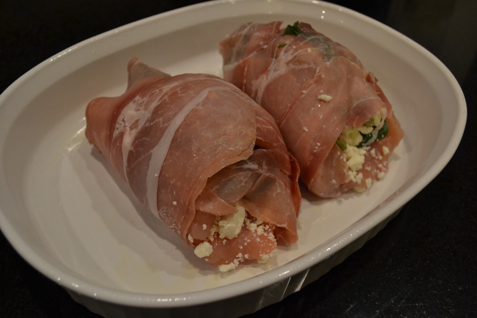 Southern Accents Chicken Stuffed with Spinach and Feta Wrapped with