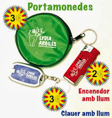 PORTAMONEDES, ENCENEDOR i CLAUER