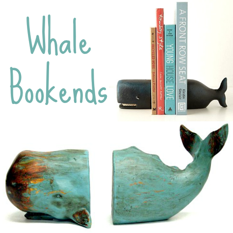 Whale Bookends