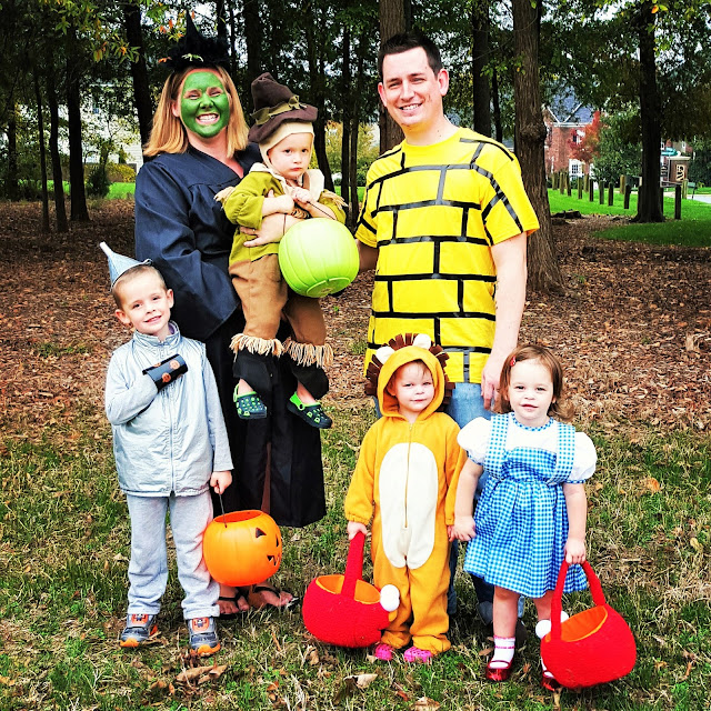Triplets + Toddler: A Wizard of Oz Halloween