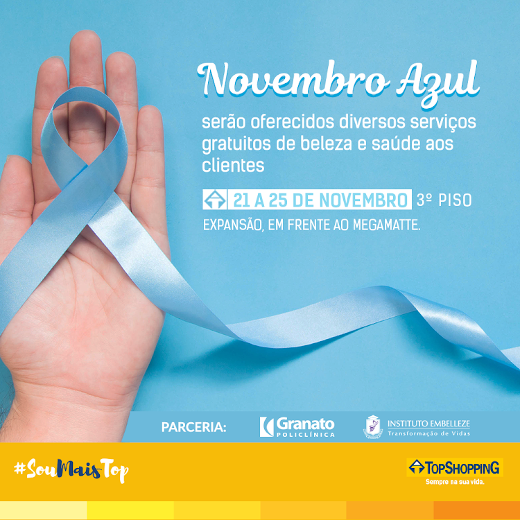 TopShopping promoverá Novembro Azul