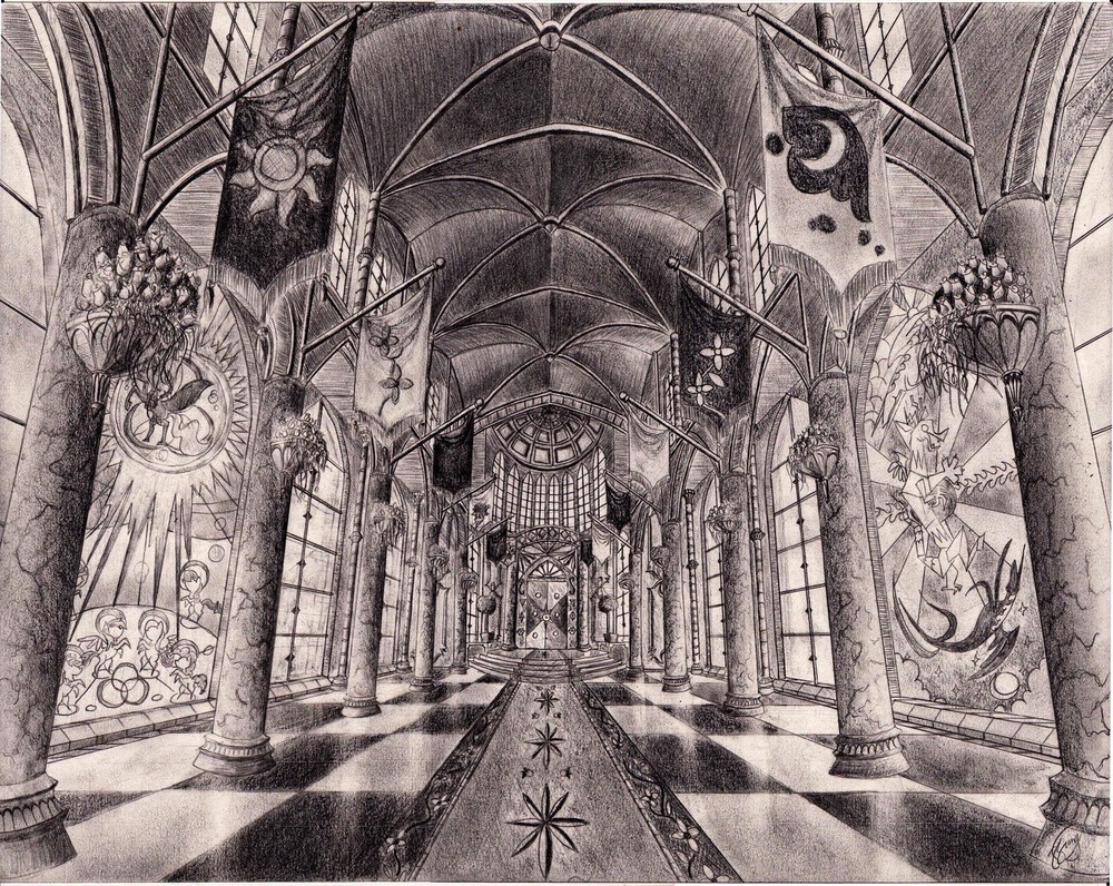 02-Canterlot-Halls-Josh-Sung-Strong-Pencil-Fantasy-Drawings-www-designstack-co