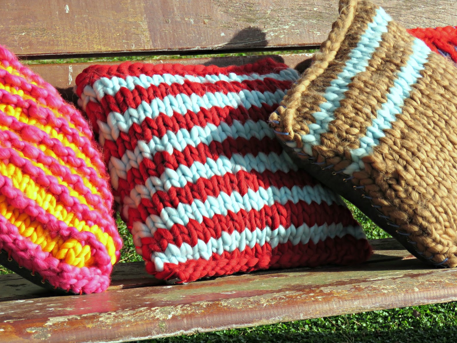 just saying Superchunkyknit cushions
