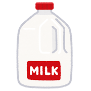 1ガロンの牛乳のイラスト