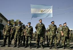 Argentine troops