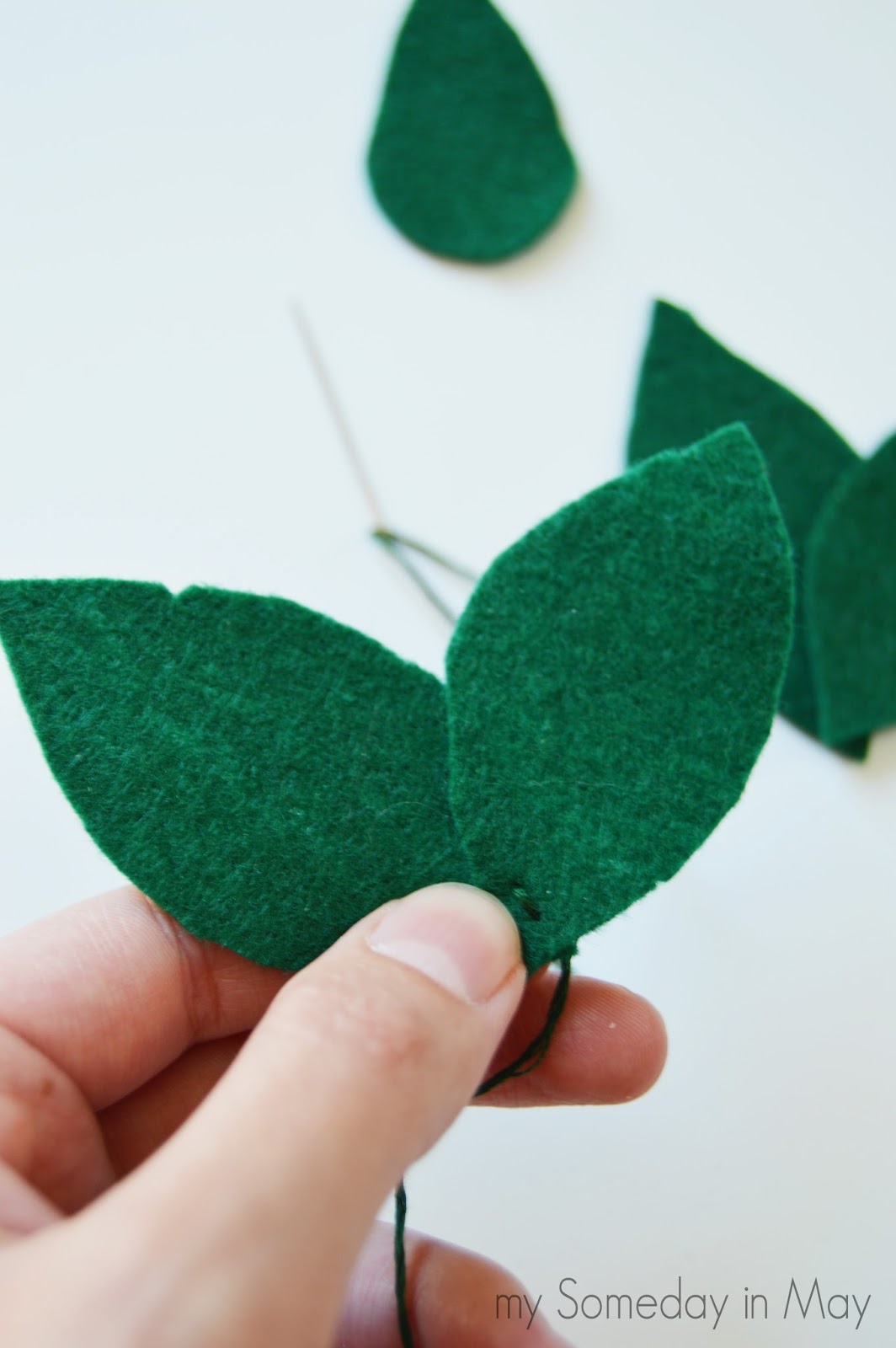 How To Make Felt Hanging Flowers My Someday in May