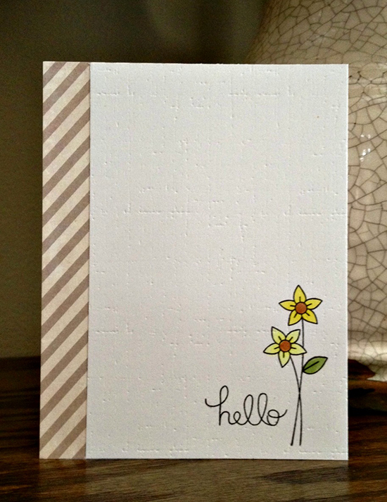 Sweet & Simple Flower card by Jamie Greene for Newton's Nook Designs
