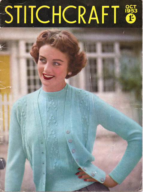The Vintage Pattern Files: Free 1950s Knitting Pattern - Stitchcraft Oct 1953 The Vintage Pattern Files: Free 1950s Knitting Pattern - Stitchcraft Oct 1953