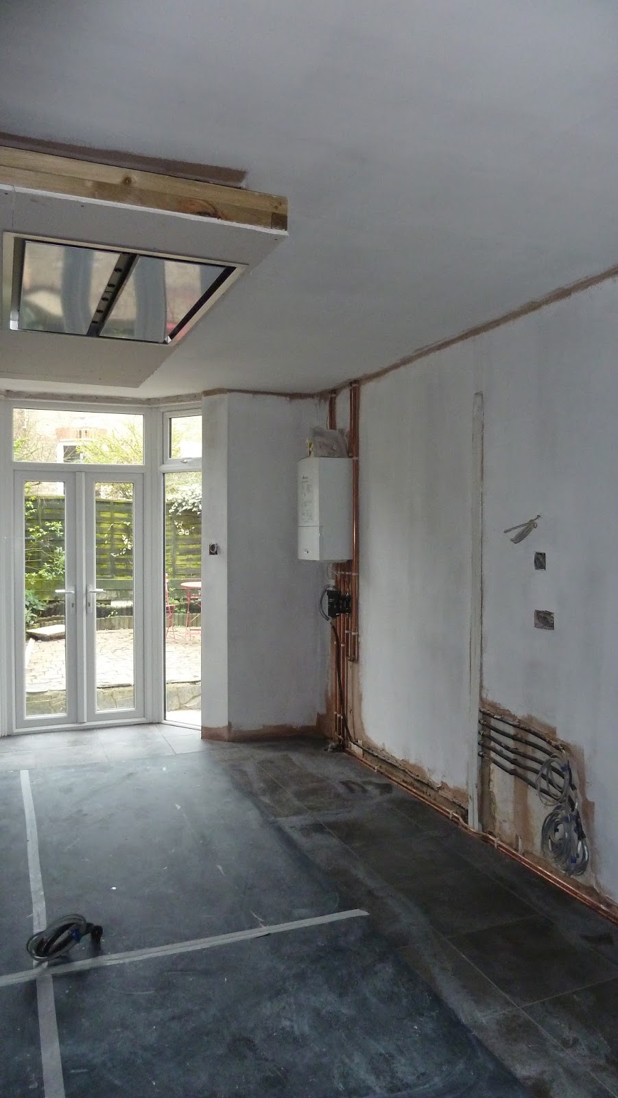 My Victorian Terrace Refurb Kitchen Progress Plasterboard