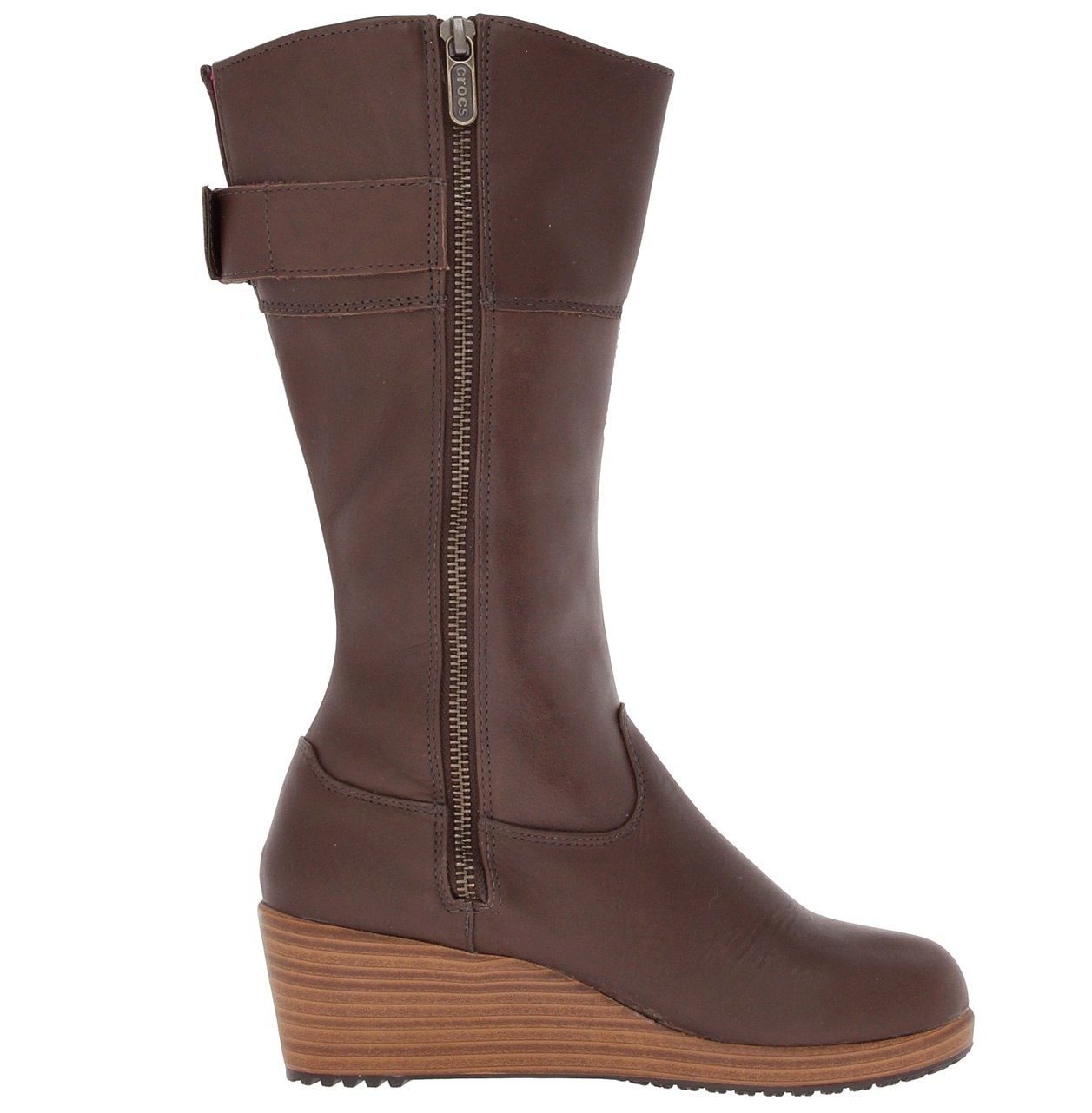 crocs leather boots