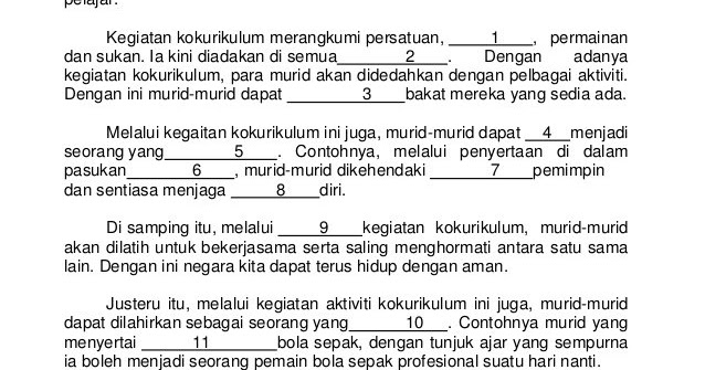 Latihan Karangan Tingkatan 1 / Karangan Berfokus Untuk MuridMurid