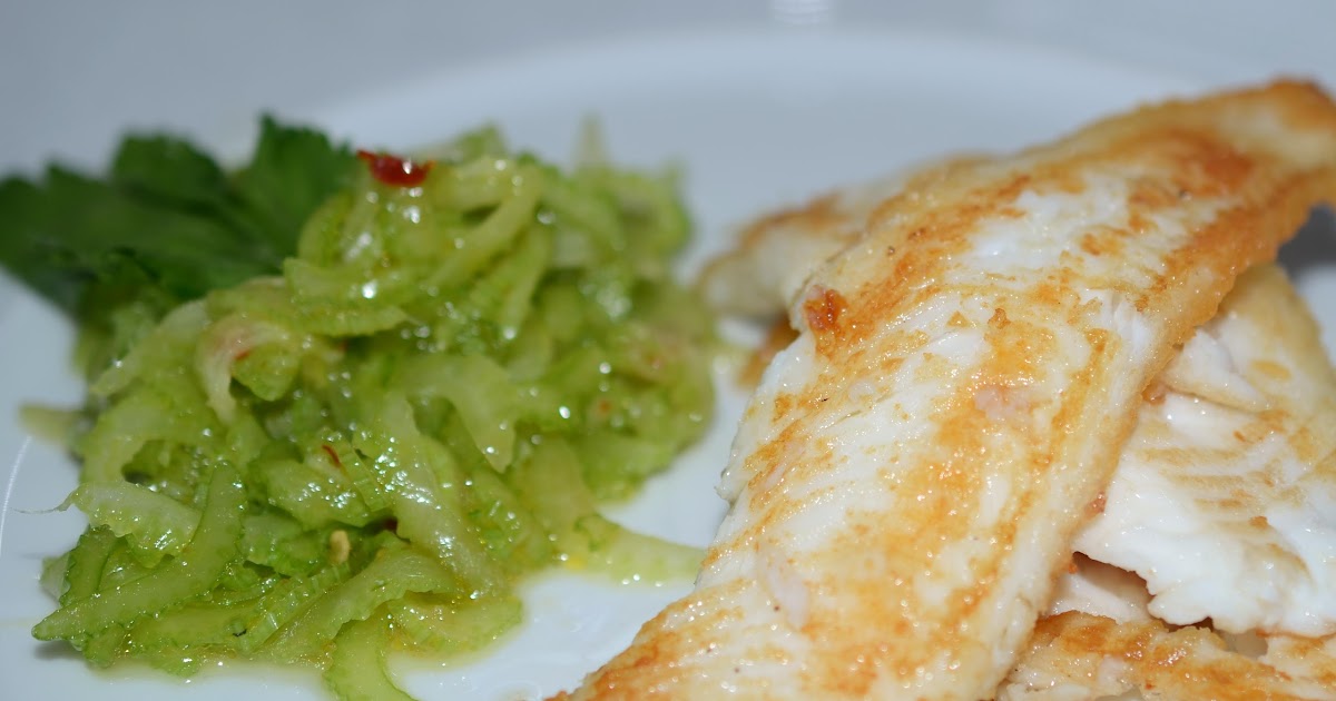 Widmatt: Take 4, Stangensellerie mit Rotzungenfilets