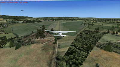 On finals at RAF Halton Finals at RAF Halton on FSX