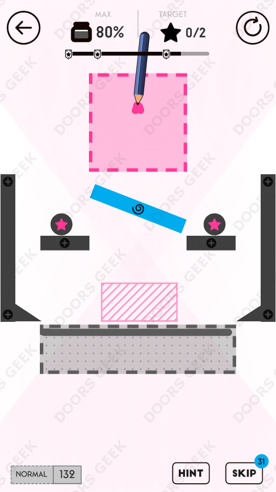 Draw Here Level 132 Doors Geek