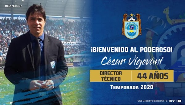 Oficial: Binacional, firma el técnico Vigevani