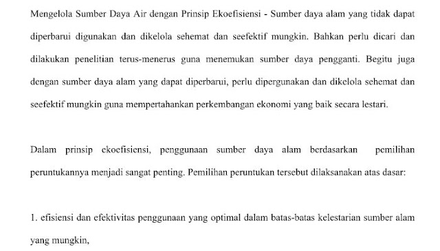 Makalah Mengelola Sumber Daya Air dengan Prinsip Ekoefisiensi Makalah Mengelola Sumber Daya Air dengan Prinsip Ekoefisiensi