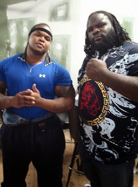 Keven "Da Hulk" Washington an old picture with the Legendary Wres...