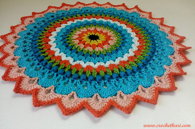 crochet lotus flower mandala