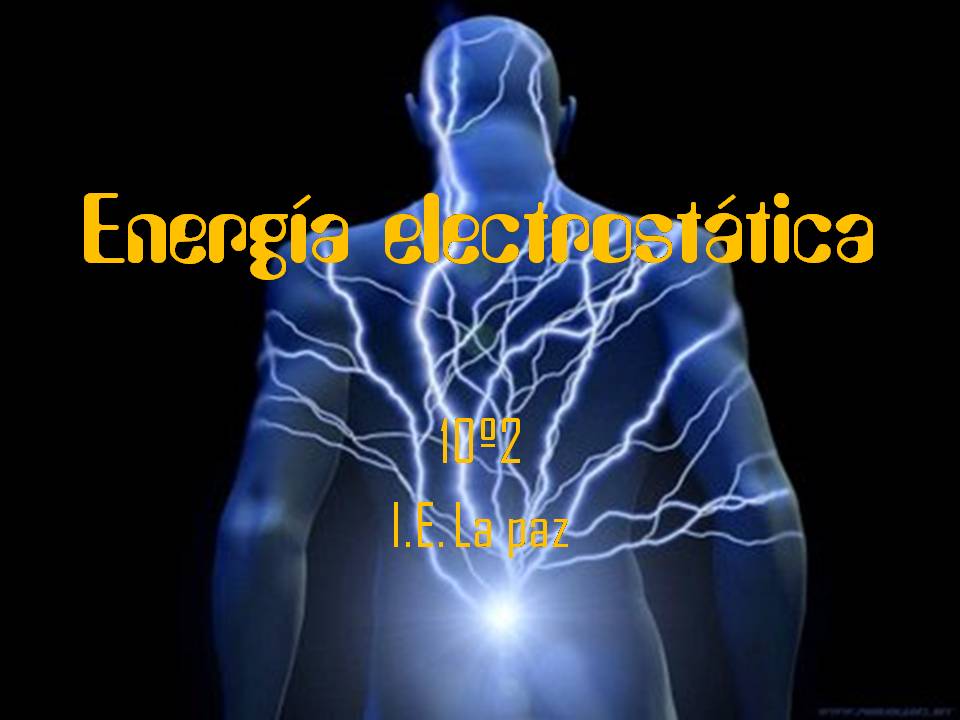 lenergia elettrostatica lenergia elettrostatica