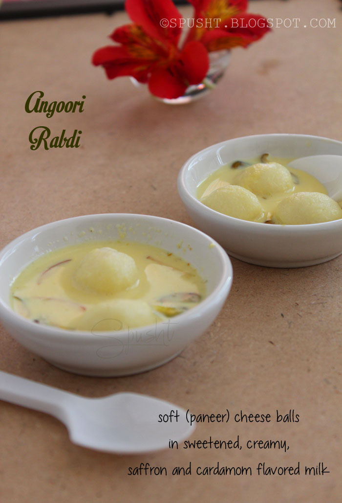 Spusht | Angoor Rabri Recipe | Chhena Balls in Milk Sauce