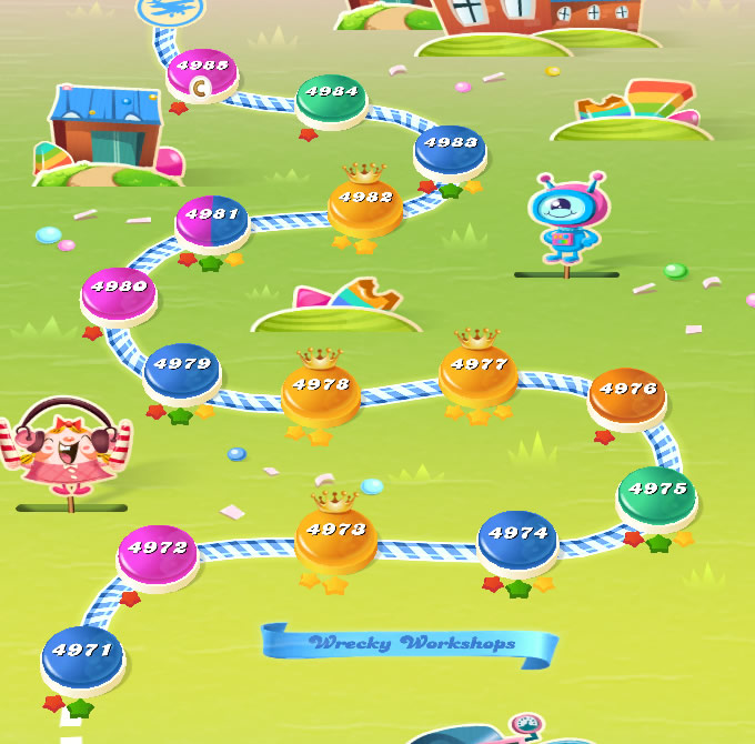 Candy Crush Saga level 4971-4985 Candy Crush Saga level 4971-4985