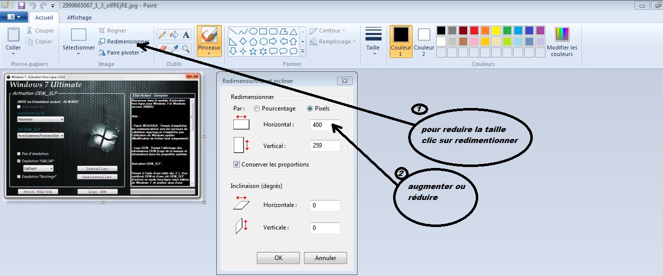 Comment Arrondir Une Photo Avec Paint Réduire la taille d'une image avec paint - Cours Réparation : On vous