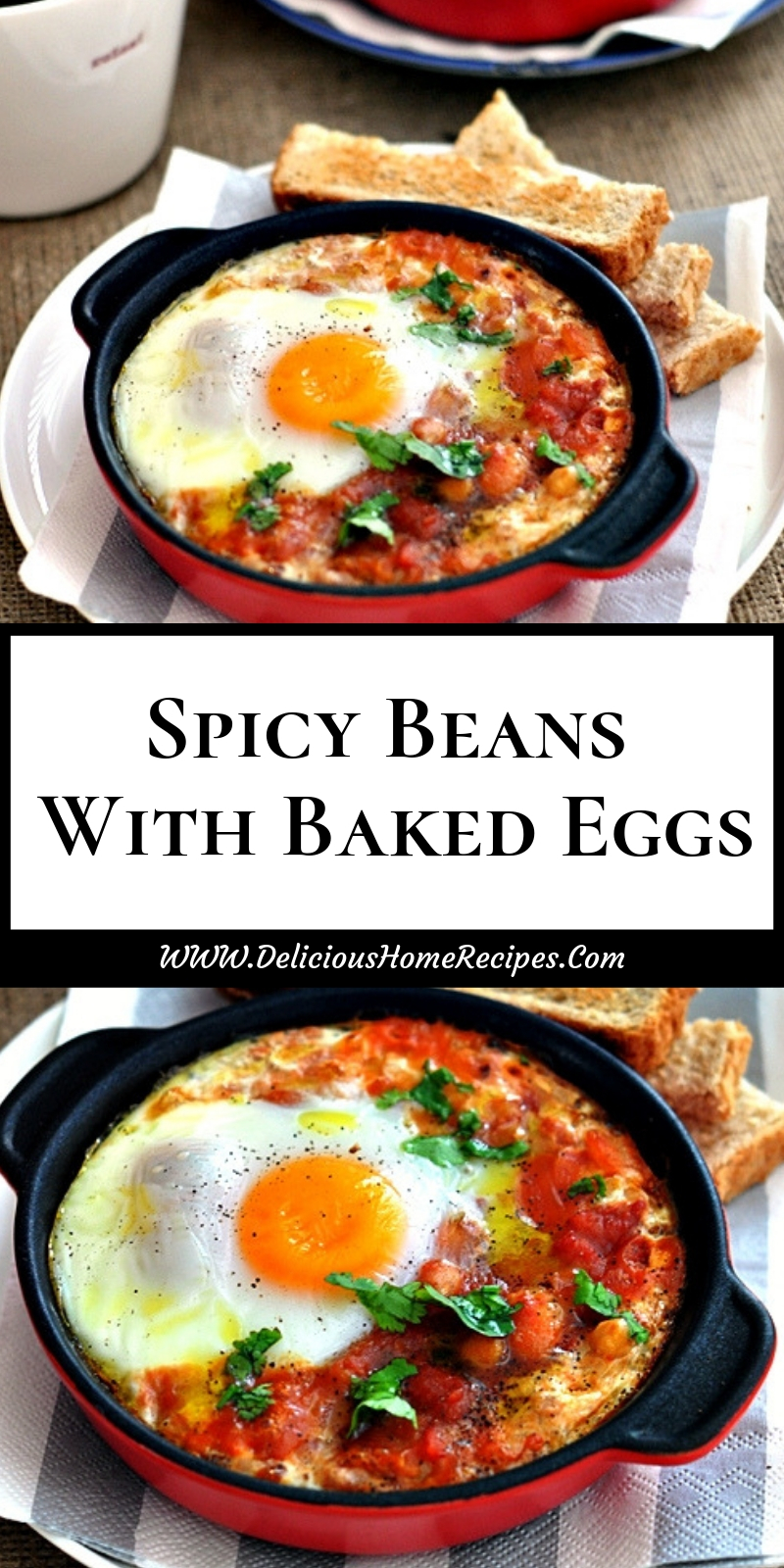 Spicy Beans With Baked Eggs Spicy Beans With Baked Eggs