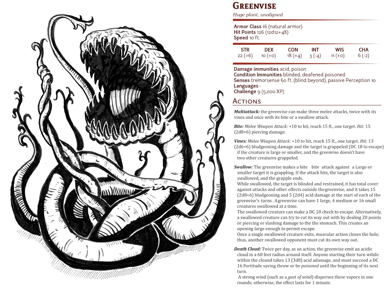 Piranha Plant (5e Race) - D&D Wiki