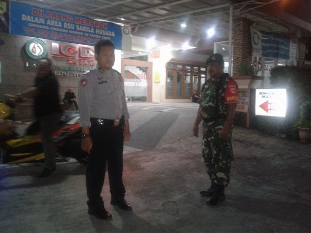 Serda Sunarto Bersama Polsek Karangmalang Patroli Bersama