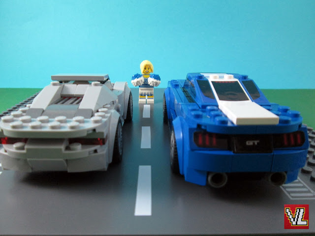 Set LEGO 75871 Ford Mustang GT e MOD set LEGO 75910 Porshe 918 Spyder