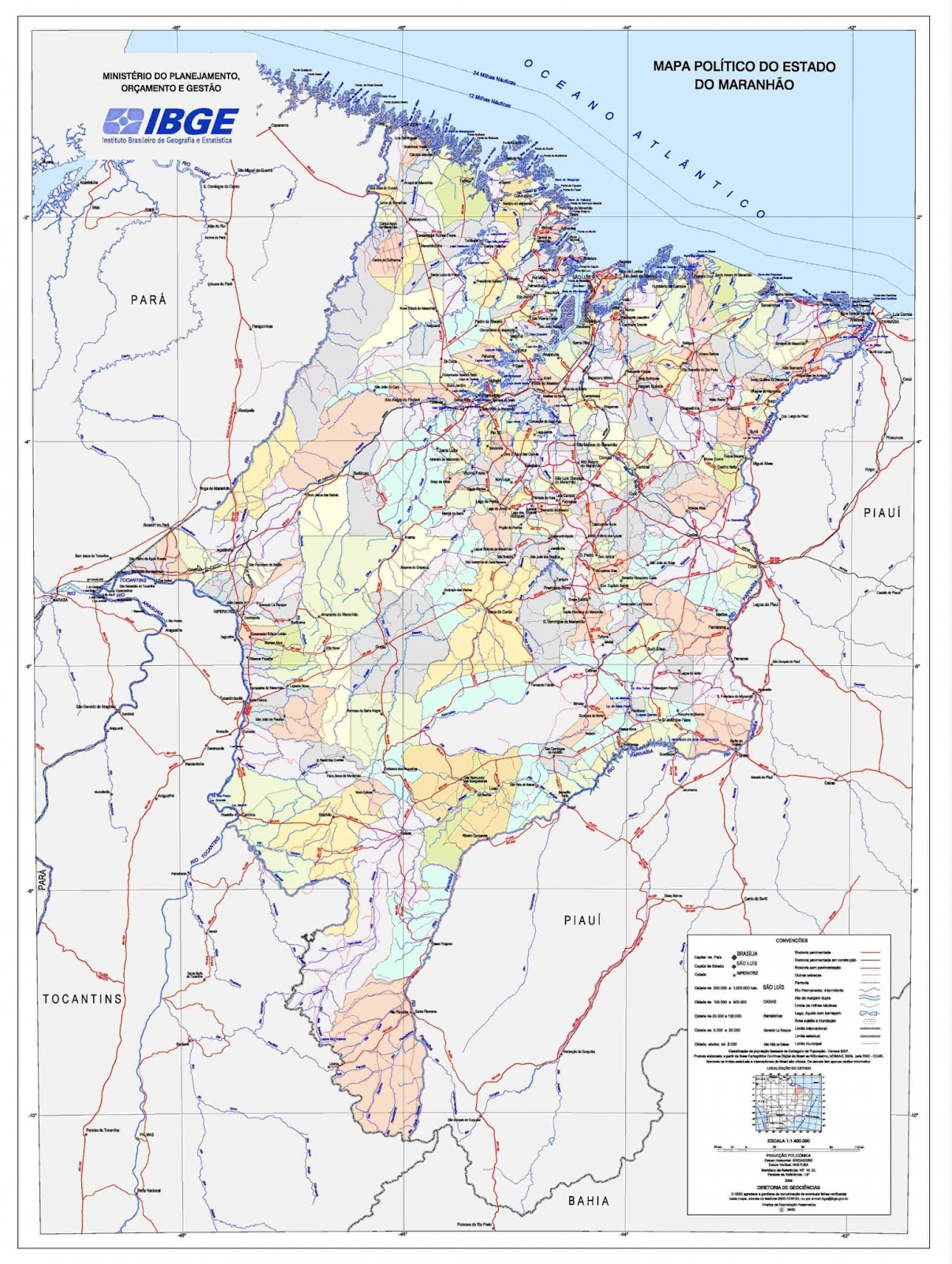 Mapa dos Municípios do Maranhão Doc Sports™ Mapa dos Municípios do Maranhão Doc Sports™