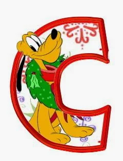 Alfabeto Navideño de personajes Disney C P.