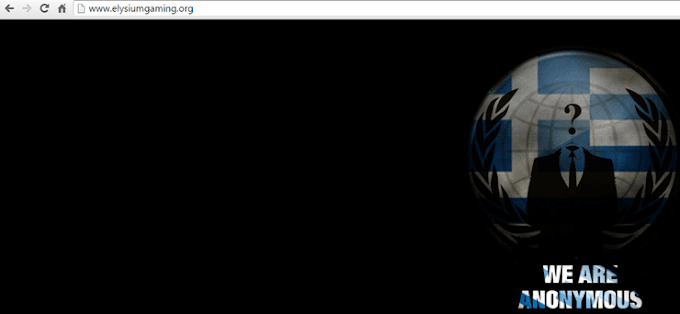 Hacked το site των Elysium Gaming από τους Anonymous