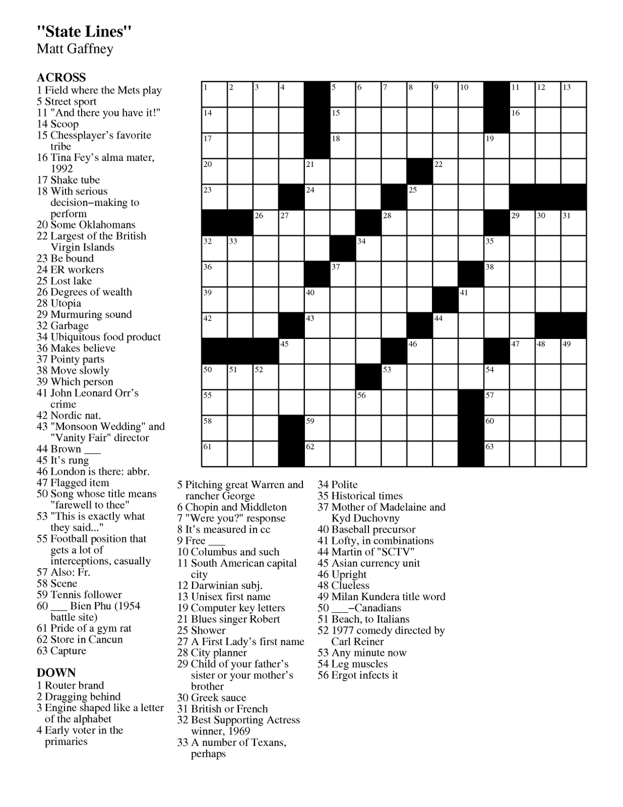 printable crossword puzzles hard - DriverLayer Search Engine
