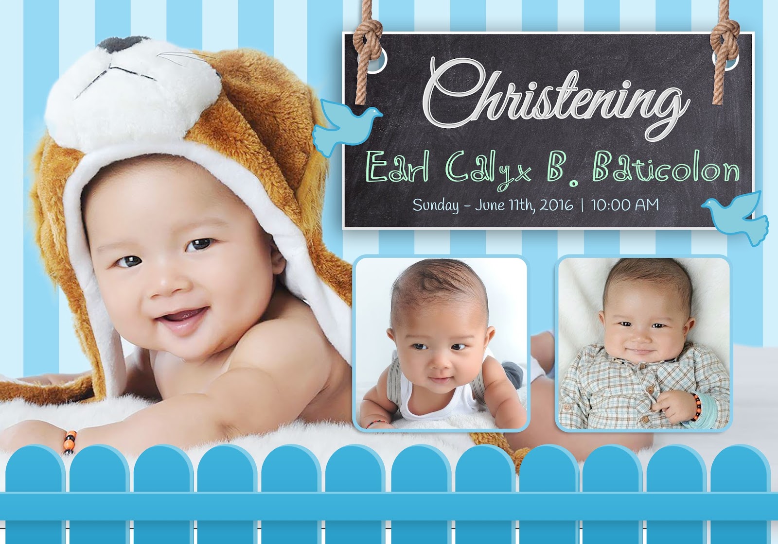 Earl Calycsu0026#39; Christening Tarpaulin Invitation Photobooth - Artifactors Earl Calycsu0026#39; Christening Tarpaulin Invitation Photobooth - Artifactors