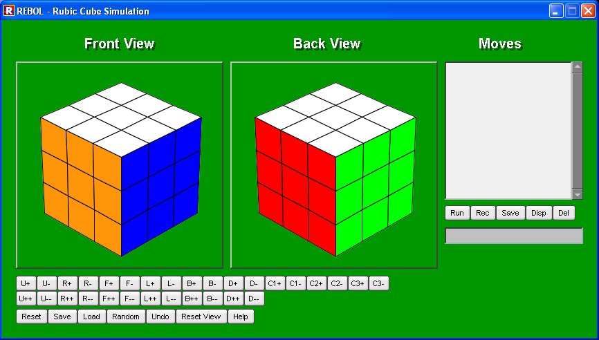 Cube codes. Виртуальный куб. Rebol. Rebol 1.