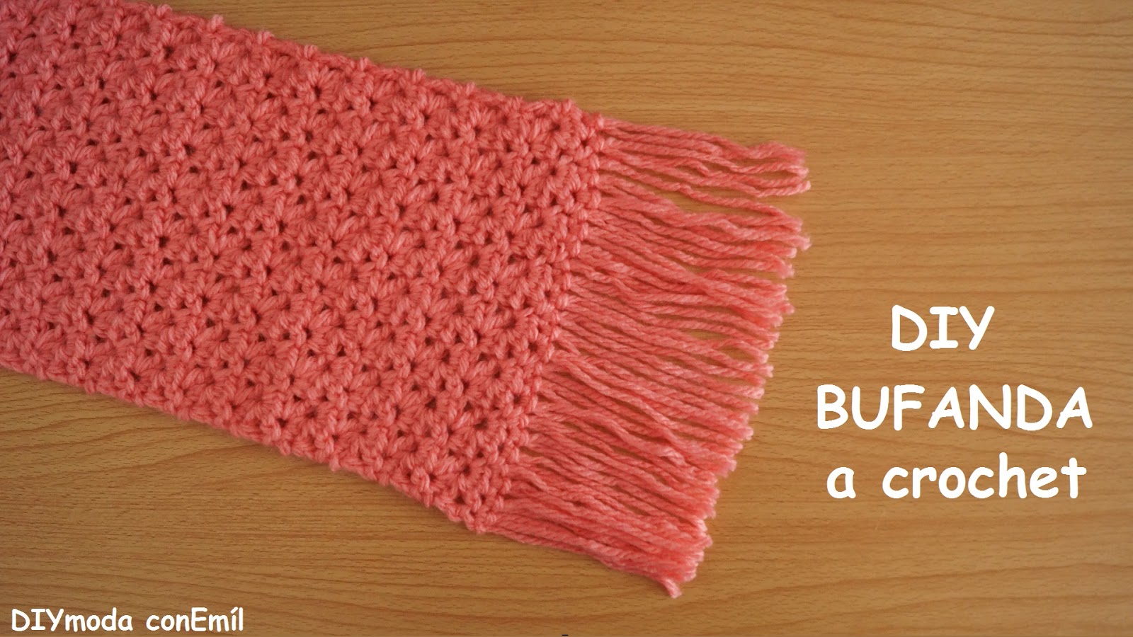 DIYmoda conEmíl Bufanda a crochet